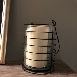 Crate & Barrel Loopy Hurricane lamps